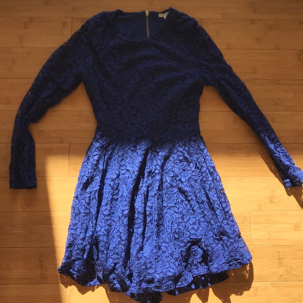 dark blue dress